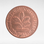 Germany, 1 Pfennig, 1984, (Stuttgart Mint - "F"), VF