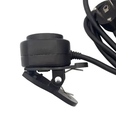 Удлинитель с прищепкой, длина шнура 3м., цвет черный