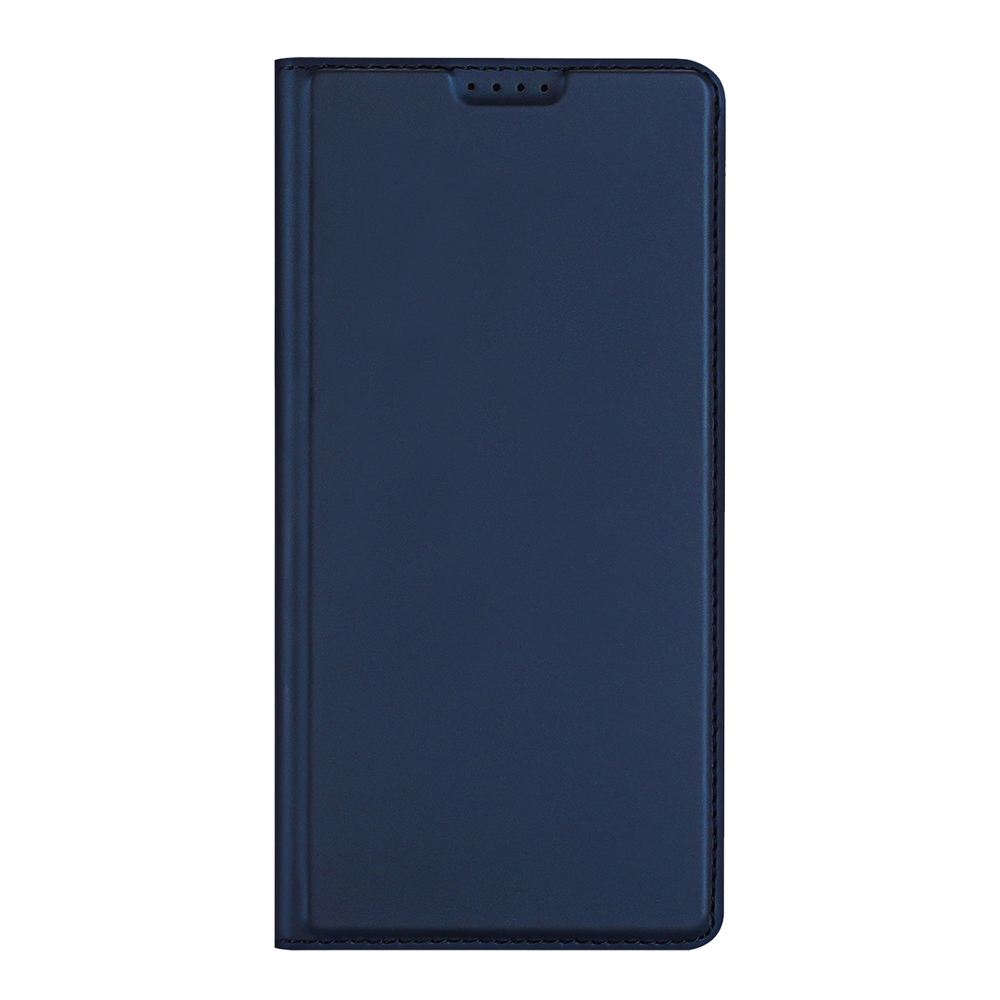 Чехол книжка синего цвета из кожи для Xiaomi 17 Ultra, серия Skin Pro Series от Dux Ducis