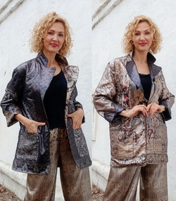 двусторонний женский жакет 2025