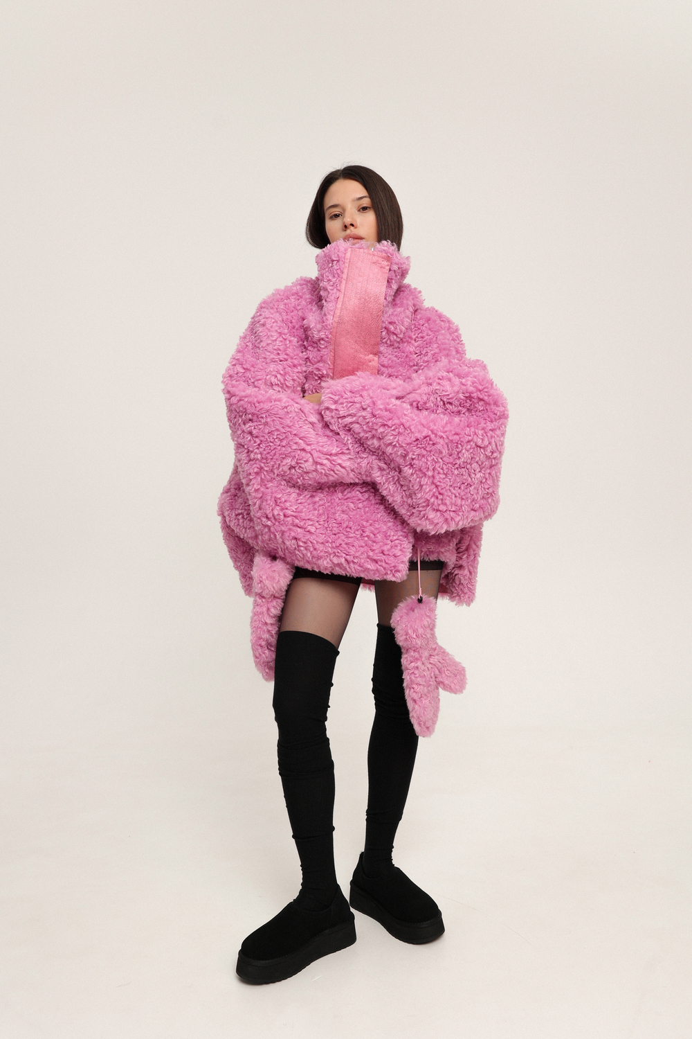 Бомбер двусторонний из экомеха