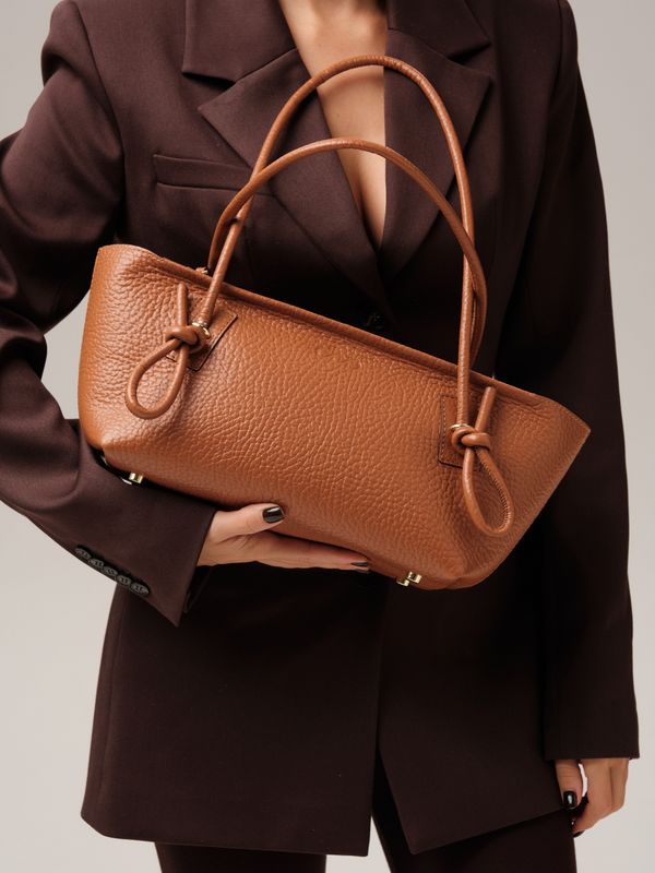 Кожаная сумка DBR 31340 коричневый камень