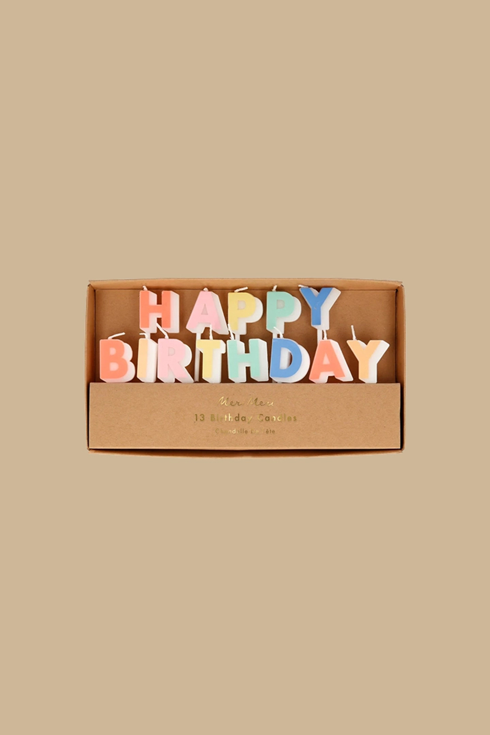 Свечи набор "Happy Birthday" (в наборе 13 букв)