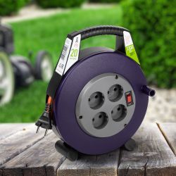 Удлинитель силовой ЭРА BPx-4-2x0,75-20m в закрытом корпусе без заземления с выключателем 4 розетки 20м ПВС 2x0,75мм2 6А