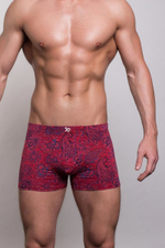 Мужские трусы-боксеры с фантазийным узором (Размер: L) (Цвет: синий)