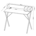 Стол на металлокаркасе BRABIX "LOFT CD-007", 800х500х840 мм, органайзер, комбинированный, 641227