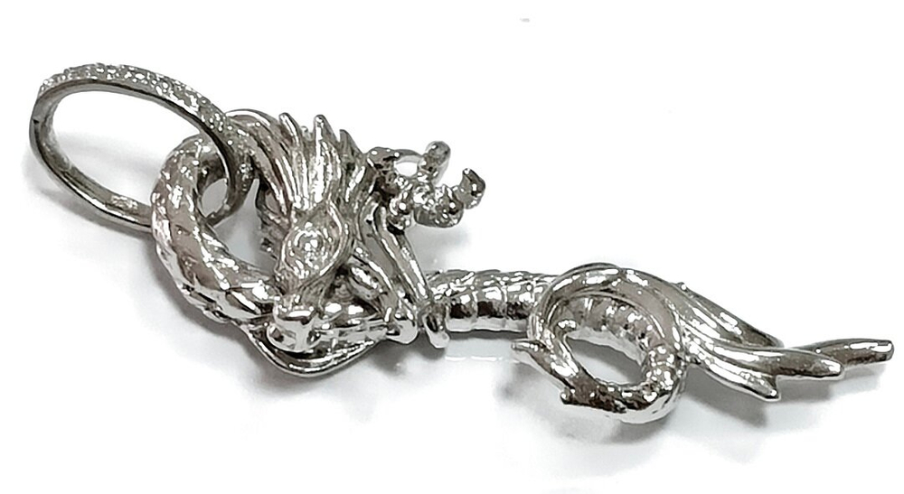 Ювелирная подвеска "Дракон", серебро, бренд