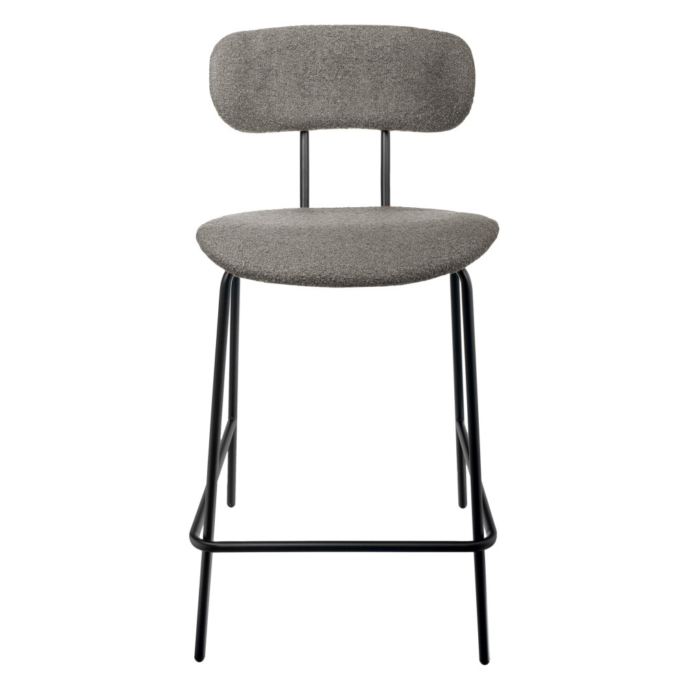 Стул полубарный Ant букле серый