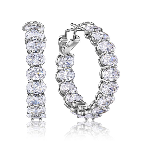 Серьги-конго 30мм с итальянским замком