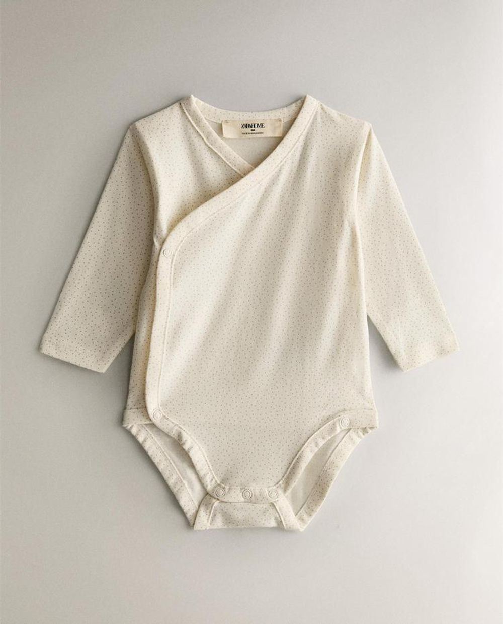 ZARA HOME НАБОР ДЕТСКИХ БОДИ С ПРИНТОМ, ЖЕЛТОВАТО-БЕЛЫЙ