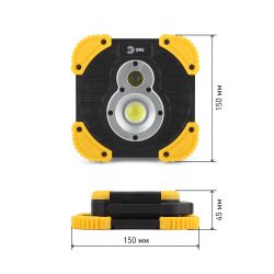 Светодиодный фонарь ЭРА PA-801 прожекторный аккумуляторный IPX6 powerbank с диммером