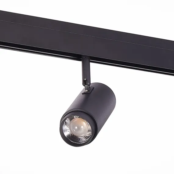 ST357.436.06 Магнитный трековый светильник ZOOM Черный LED 1*6W 3000K 667Lm Ra>80 10-60° IP20 L137xW СКАЙЛАЙН 48V