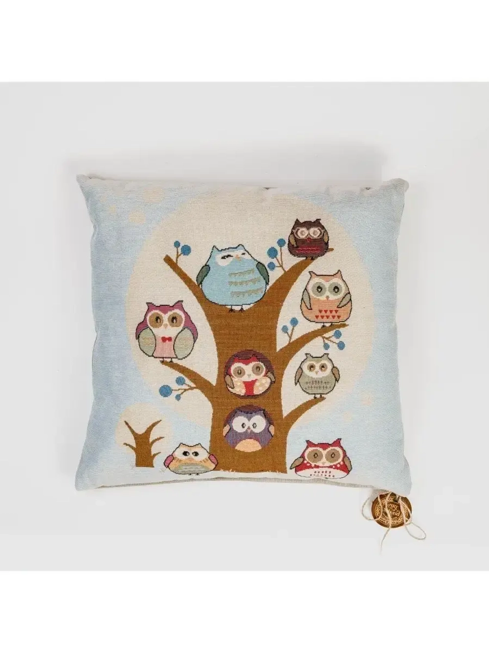 Подушка с наполнителем из кедровой стружки "Совы на дереве"