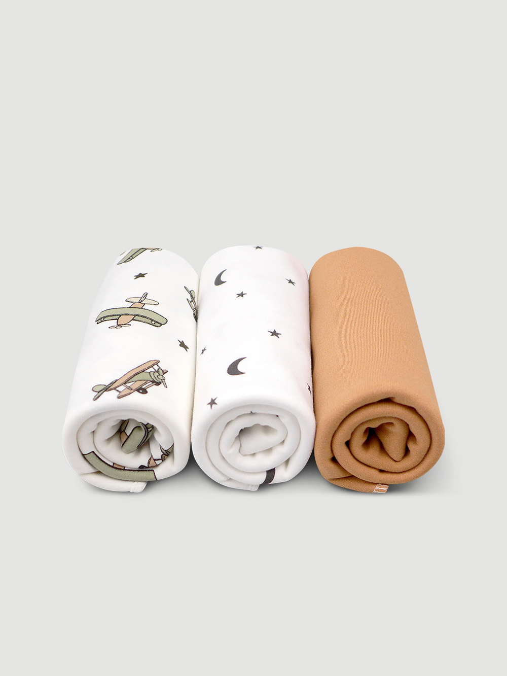Сет из 3х пелёнок Mjölk Самолёты/Camel/Ночное небо