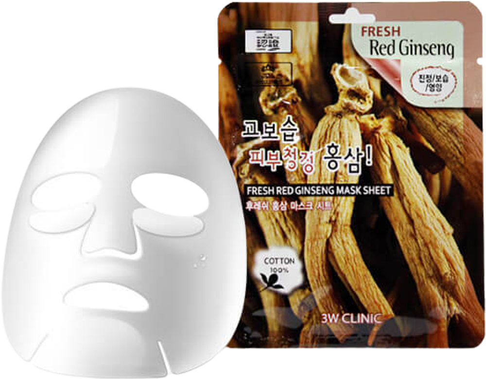 The Saem Natural Red Ginseng Mask Sheet Маска тканевая с экстрактом женьшеня