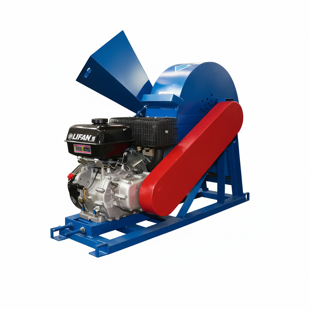 Рубительная машина "Метеор" АП-400Н (бензиновый двигатель 17 л.с., ручной запуск)