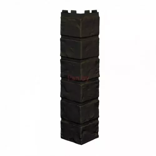 Угол наружный Vilo Brick (Кирпич), Dark-Brown без шва