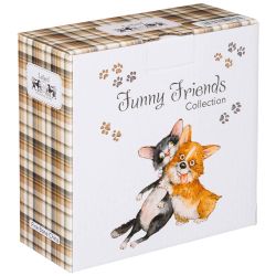 САЛАТНИК - ТАРЕЛКА СУПОВАЯ LEFARD "ЛУЧШИЕ ДРУЗЬЯ" 15,5*7 СМ 800 МЛ (КОР=24ШТ.)