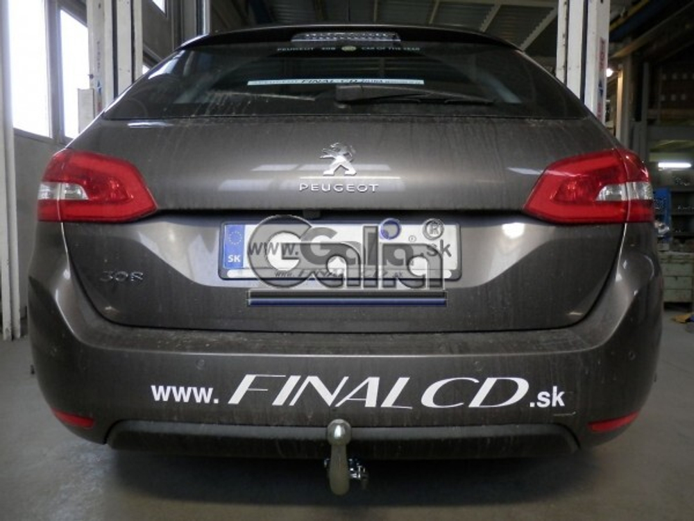 Фаркоп оцинкованный Galia C068C для Citroen C4 Picasso, C4 Grand Picasso 2013-, Peugeot 308 хетчбек, универсал 2013-(паспорт и сертификат в комплекте)(без электрики)