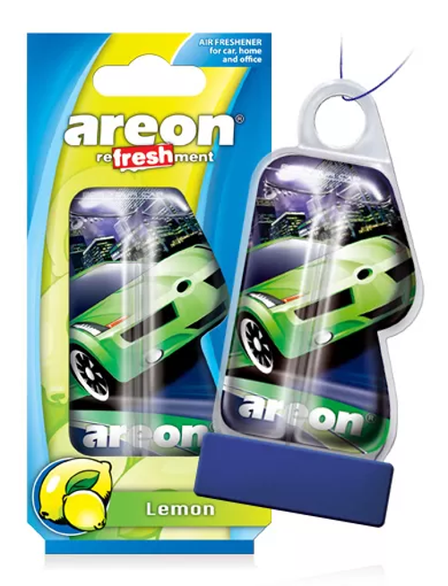 Ароматизатор на зеркало Areon Refreshment, гелевый, лимон