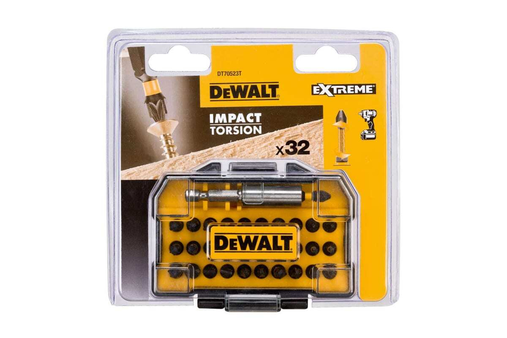 DeWalt, DT70523T, Набор насадок и торцевых головок, 32 шт, шт