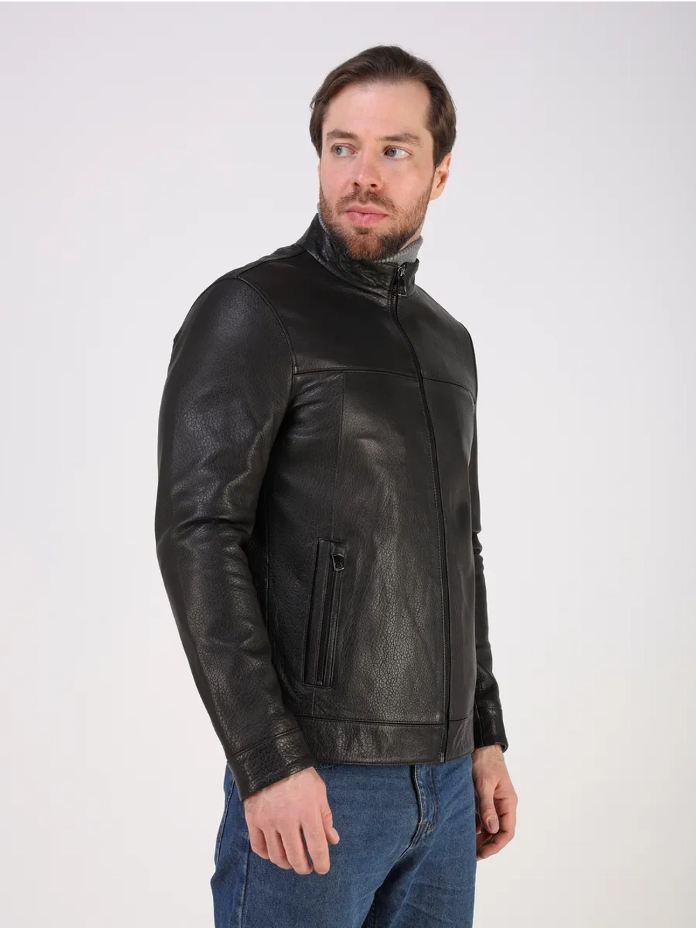 Кожаная куртка демисезонная натуральная