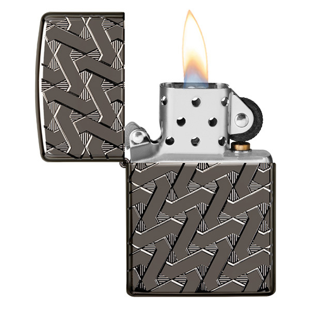 Зажигалка Zippo Armor с покрытием High Polish Black Ice