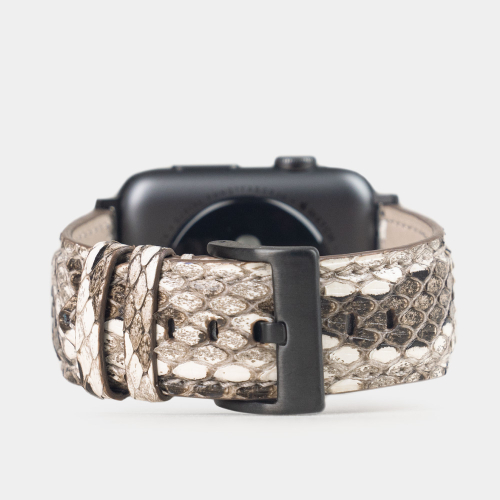 Ремешок для Apple Watch 40/41/42 mm из кожи питона, натурального цвета