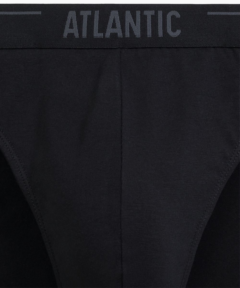 Мужские трусы слипы спорт Atlantic, набор 5 шт., хлопок, коричневые + графитовые + чёрные + фиолетово-серые + каберне, 5SMP-004