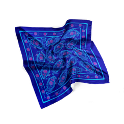 Yaylıq\Scarf Butalı (mavi) 30×30 sm