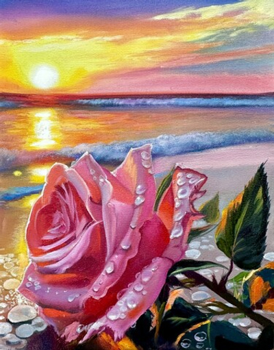 Роза на берегу