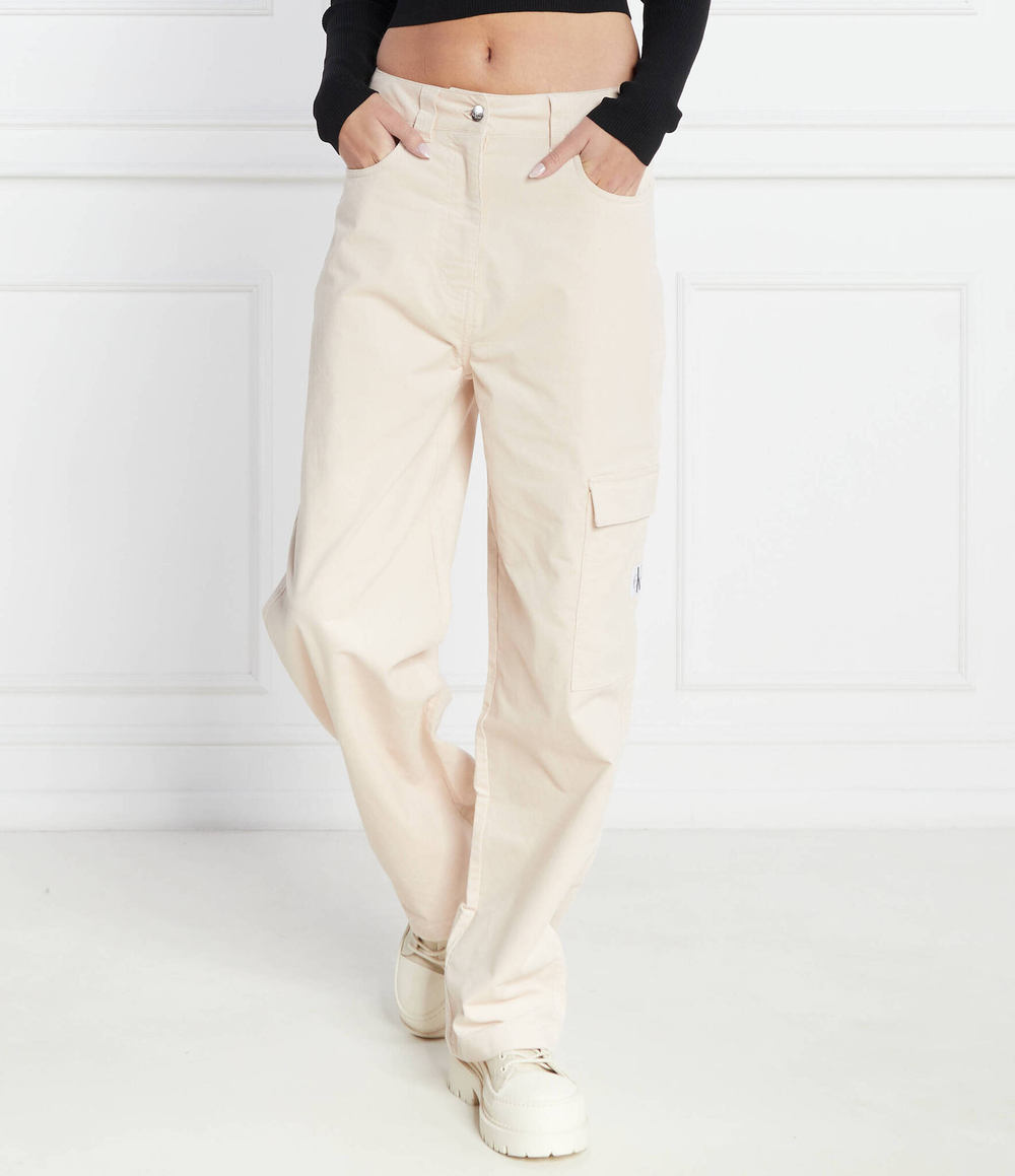 Брюки CALVIN KLEIN JEANS - кремовый(J20J221861)