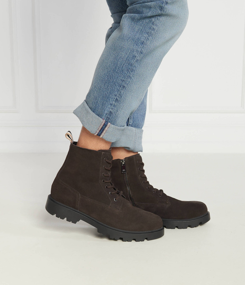 Кожаные трапперы adley BOSS BLACK - коричневый(50503650)