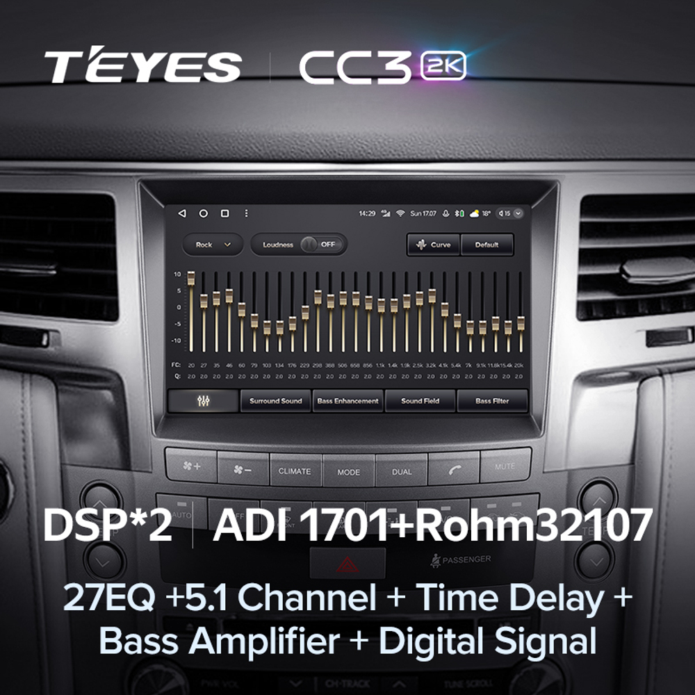 Teyes CC3 2K 9"для Lexus LX 570 2008-2015