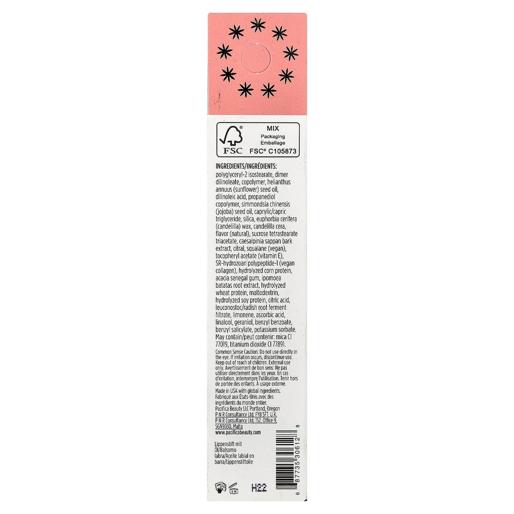 Pacifica, Glow Baby, комплексный бальзам для губ, апельсин, 15 мл (0,5 жидк. унции)