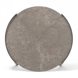 Boden, стол кофейный антрацит/коричневый, алюминий/закаленное стекло с керамической печатью