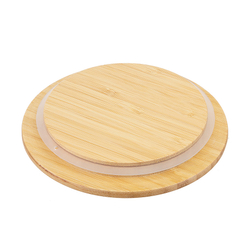 Набор круглых контейнеров 3шт Smart Solutions с бамбуковыми крышками