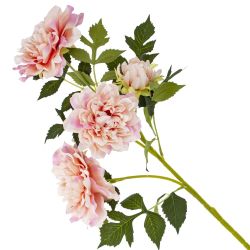 GAEM Цветок искусственный с каплями росы "Пион", L20 W14 H64 см