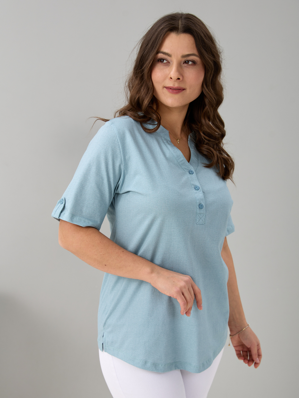 Блузка БЛ-122/рогожкашалфей