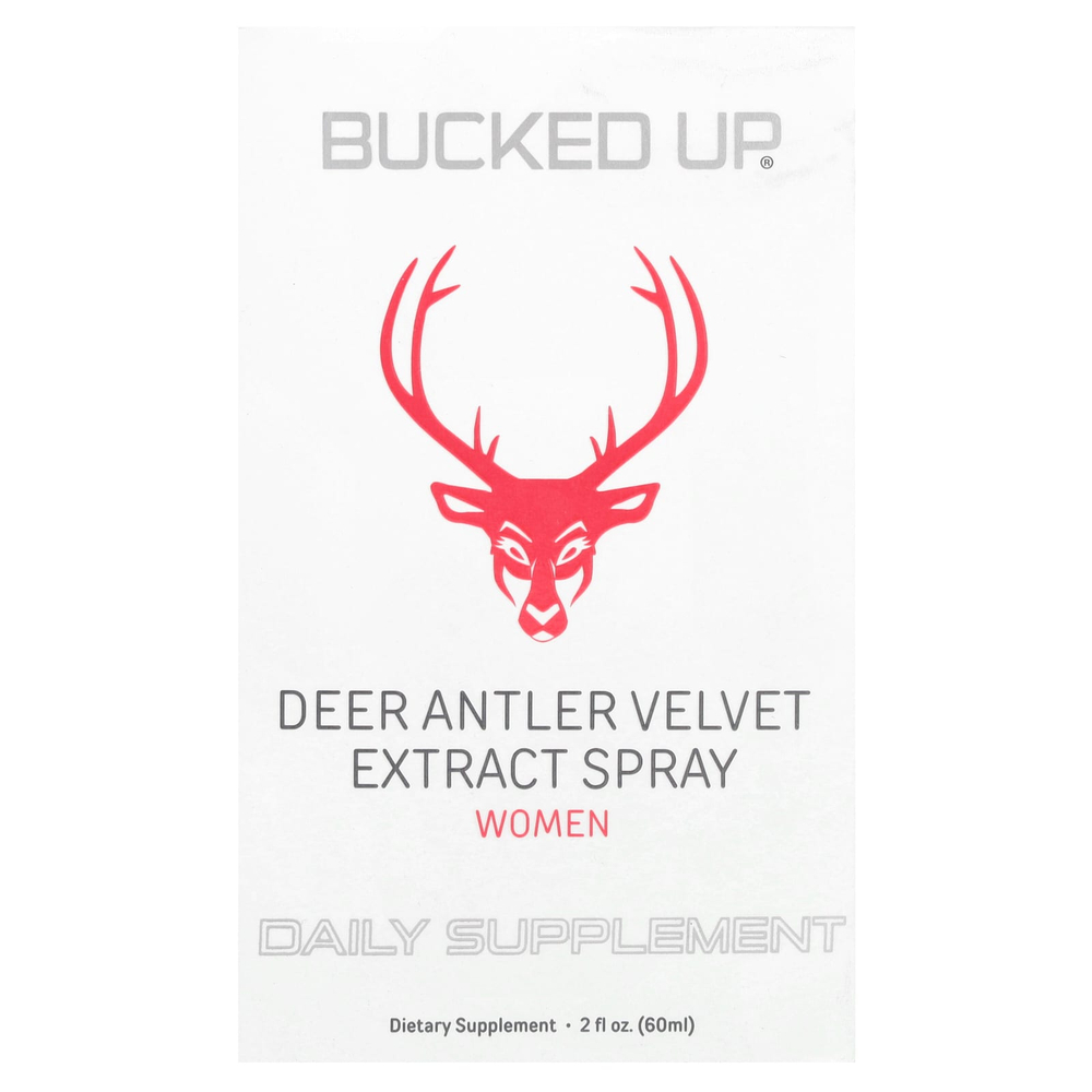 Bucked Up, Спрей с экстрактом бархата оленьих рогов, для женщин, 60 мл (2 жидк. унц.)
