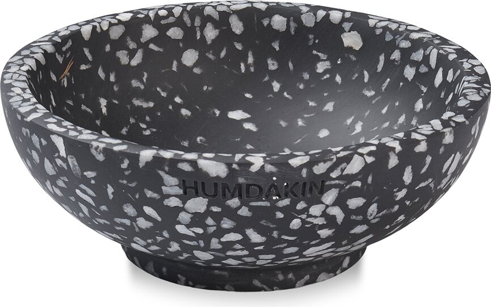 Подставка для украшений Humdakin Firenze Terrazzo, круглая, камень, 13 см, чёрная