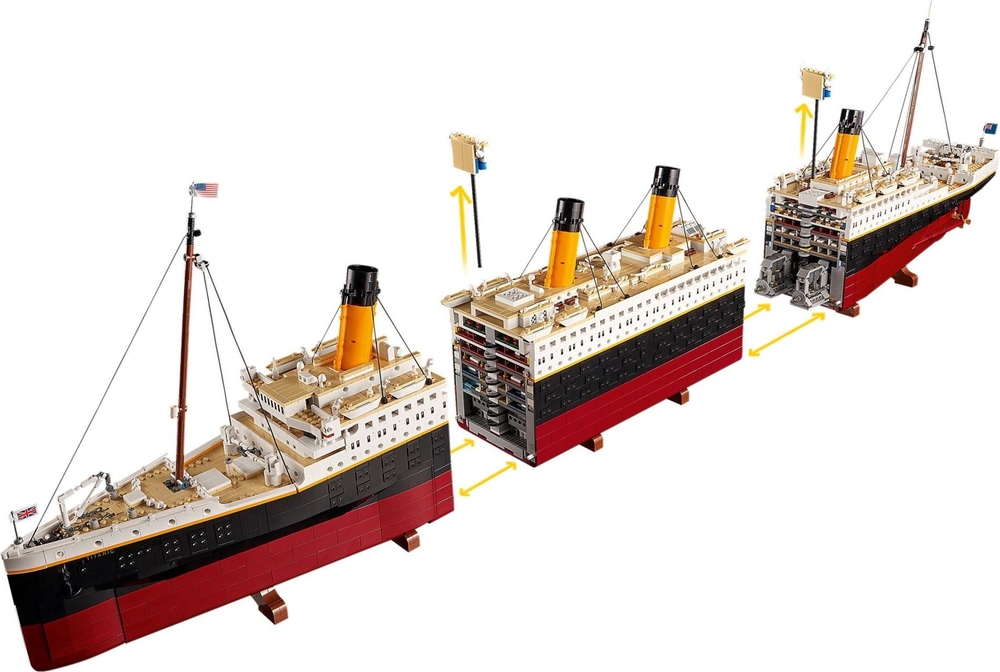 Конструктор Лего Криэйтор Титаник 10294 | LEGO Creator Titanic масштабная коллекционная модель лайнера 9090 деталей 18+