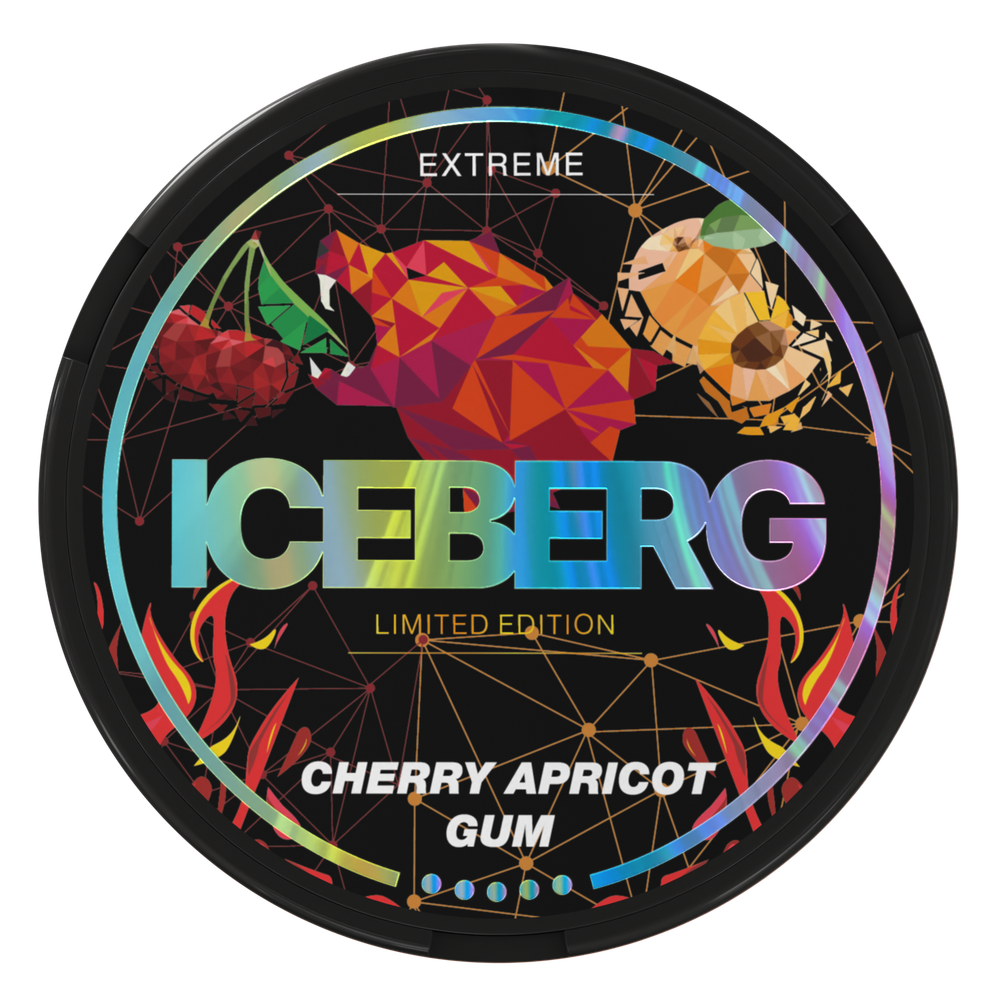 ICEBERG CHERRY APRICOT GUM (130МГ) - ЖВАЧКА АБРИКОС ВИШНЯ