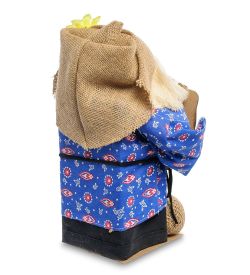 Народные промыслы DO-060 Домовой-копилка Кузя с гармошкой - Вариант A