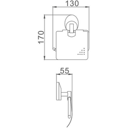 Держатель для туалетной бумаги Haiba HB1603