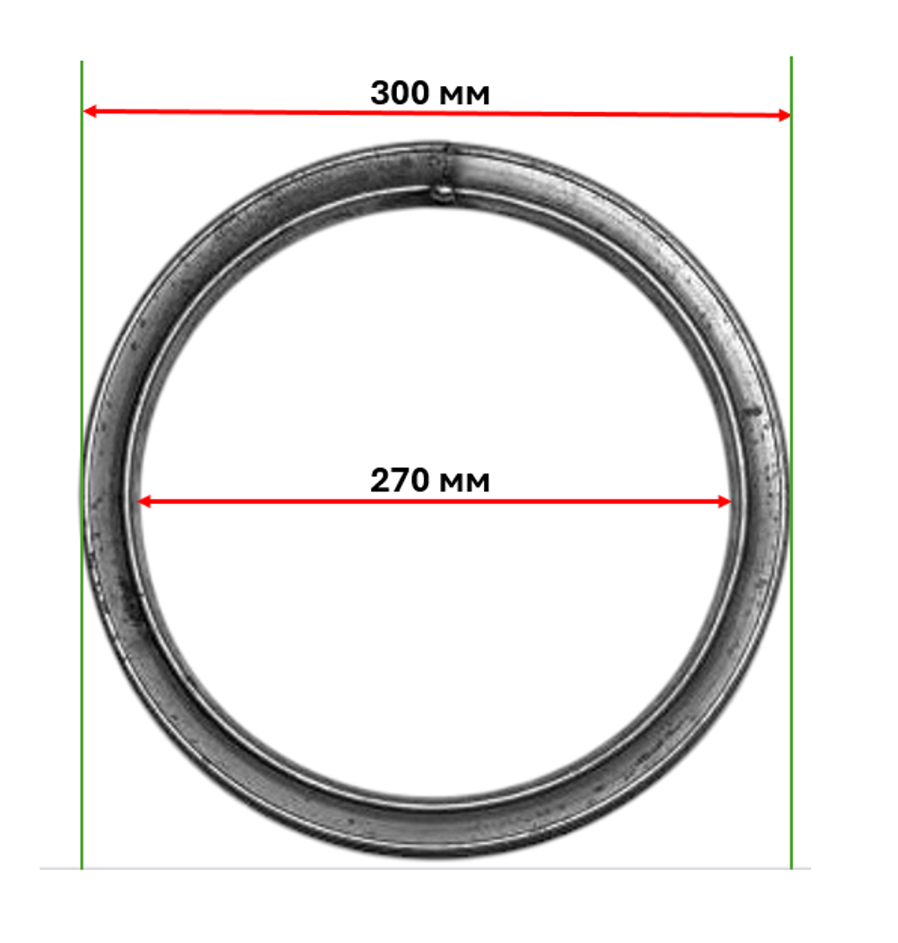 кованый элемент кольцо D 300