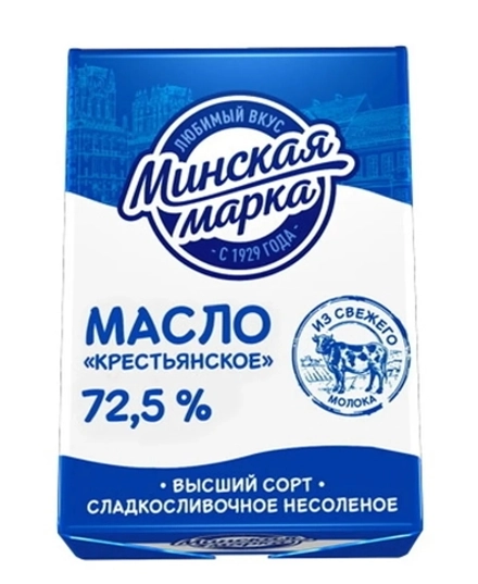 МАСЛО слив. 72.50% "Минская марка" 180гр/20шт /МИНСК/
