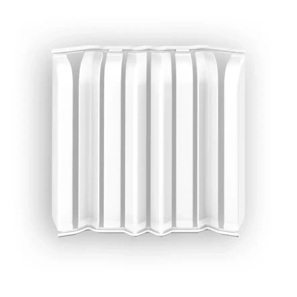 Накладки для плинтуса Идеал Дюра напольный округлый 80мм 001 Белый (2 набора из 8 элементов) во флоупаке