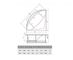 Акриловая ванна Vayer Boomerang 150x150