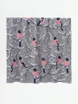 Плед Снегири 130x185 ПД052